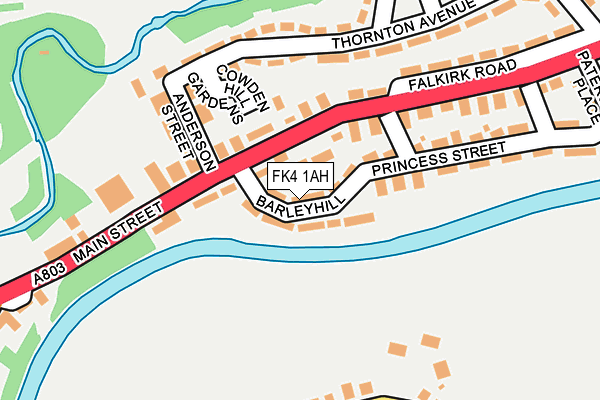 FK4 1AH map - OS OpenMap – Local (Ordnance Survey)