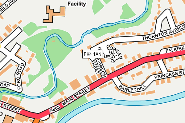 FK4 1AN map - OS OpenMap – Local (Ordnance Survey)