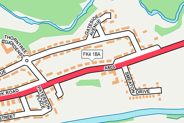 FK4 1BA map - OS OpenMap – Local (Ordnance Survey)