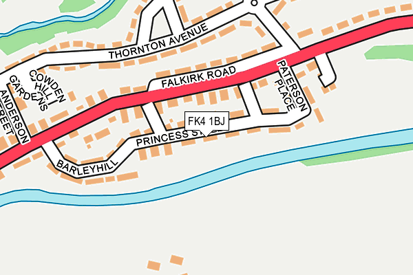FK4 1BJ map - OS OpenMap – Local (Ordnance Survey)