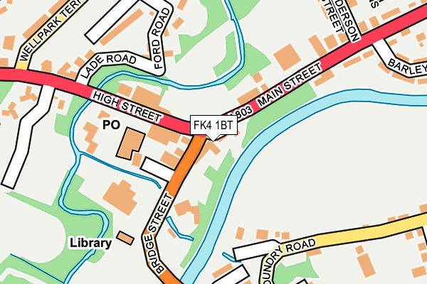 FK4 1BT map - OS OpenMap – Local (Ordnance Survey)