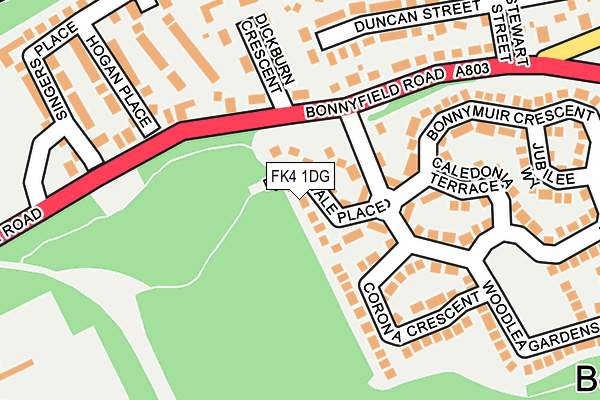 FK4 1DG map - OS OpenMap – Local (Ordnance Survey)