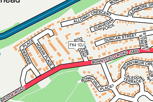 FK4 1DJ map - OS OpenMap – Local (Ordnance Survey)