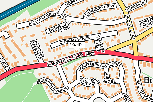 FK4 1DL map - OS OpenMap – Local (Ordnance Survey)