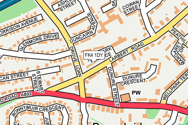 FK4 1DY map - OS OpenMap – Local (Ordnance Survey)