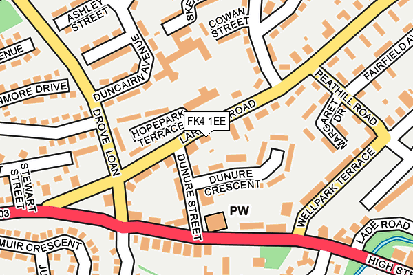 FK4 1EE map - OS OpenMap – Local (Ordnance Survey)