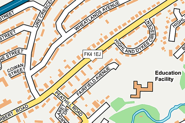 FK4 1EJ map - OS OpenMap – Local (Ordnance Survey)