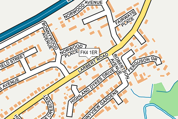 FK4 1ER map - OS OpenMap – Local (Ordnance Survey)