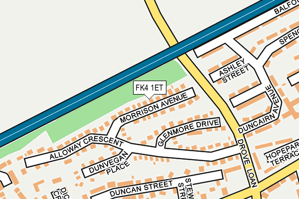 FK4 1ET map - OS OpenMap – Local (Ordnance Survey)