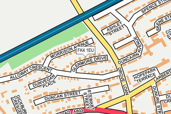 FK4 1EU map - OS OpenMap – Local (Ordnance Survey)