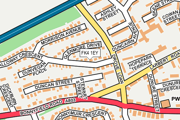 FK4 1EY map - OS OpenMap – Local (Ordnance Survey)