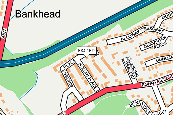 FK4 1FD map - OS OpenMap – Local (Ordnance Survey)