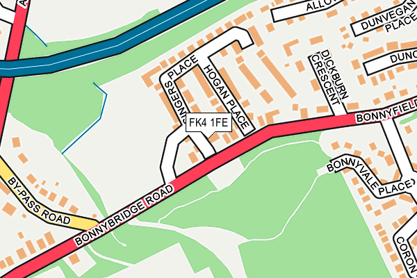 FK4 1FE map - OS OpenMap – Local (Ordnance Survey)