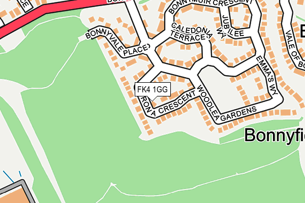 FK4 1GG map - OS OpenMap – Local (Ordnance Survey)