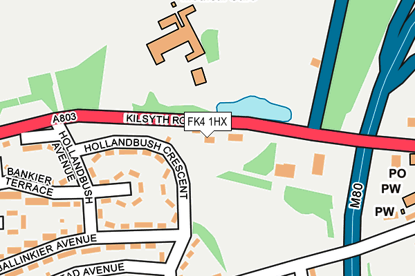 FK4 1HX map - OS OpenMap – Local (Ordnance Survey)