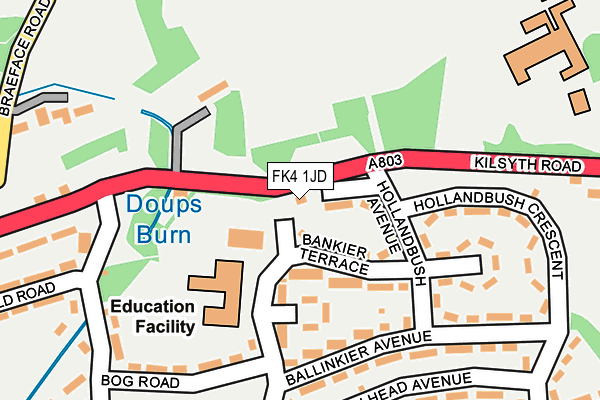 FK4 1JD map - OS OpenMap – Local (Ordnance Survey)