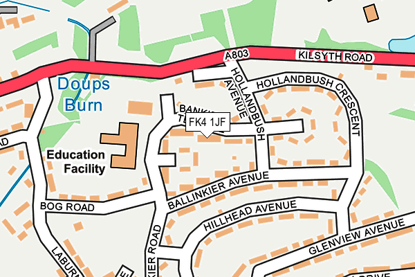 FK4 1JF map - OS OpenMap – Local (Ordnance Survey)
