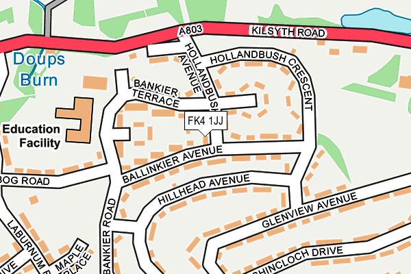 FK4 1JJ map - OS OpenMap – Local (Ordnance Survey)