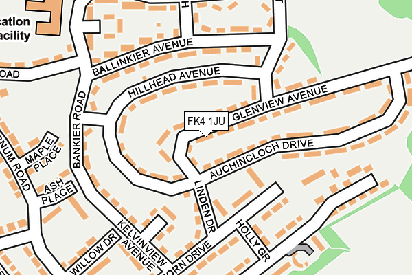FK4 1JU map - OS OpenMap – Local (Ordnance Survey)