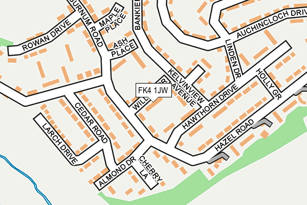 FK4 1JW map - OS OpenMap – Local (Ordnance Survey)