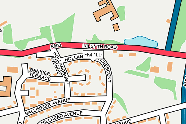 FK4 1LD map - OS OpenMap – Local (Ordnance Survey)