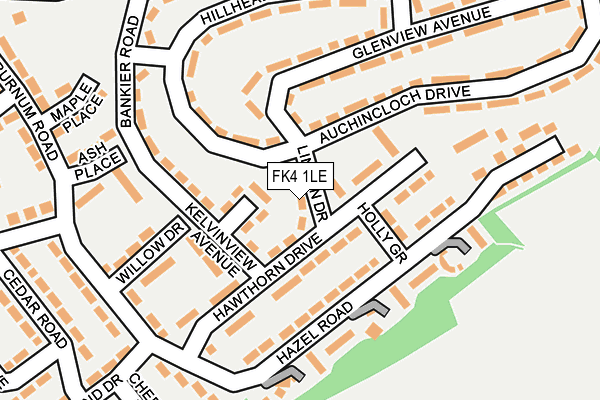FK4 1LE map - OS OpenMap – Local (Ordnance Survey)