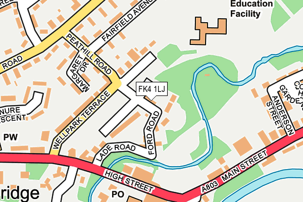 FK4 1LJ map - OS OpenMap – Local (Ordnance Survey)