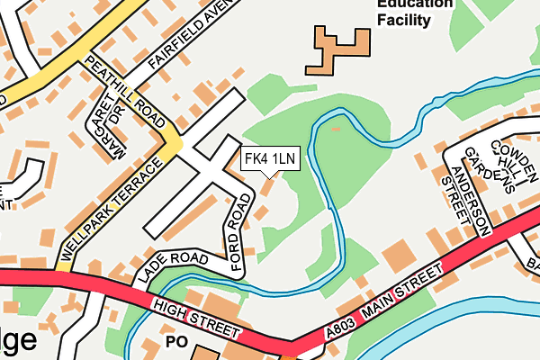 FK4 1LN map - OS OpenMap – Local (Ordnance Survey)