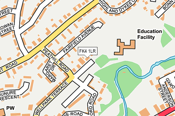 FK4 1LR map - OS OpenMap – Local (Ordnance Survey)