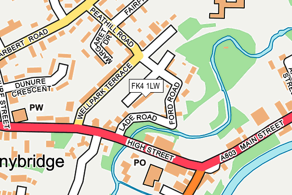 FK4 1LW map - OS OpenMap – Local (Ordnance Survey)