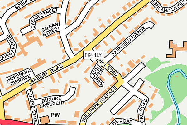 FK4 1LY map - OS OpenMap – Local (Ordnance Survey)