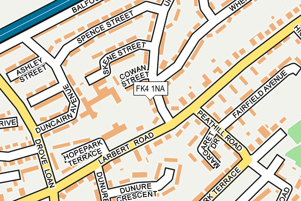FK4 1NA map - OS OpenMap – Local (Ordnance Survey)