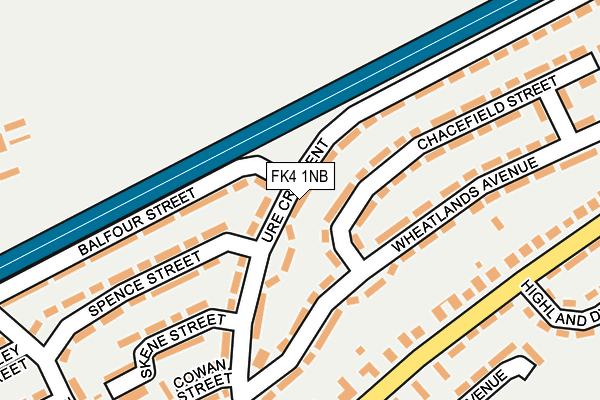 FK4 1NB map - OS OpenMap – Local (Ordnance Survey)