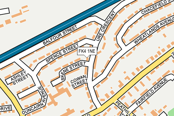 FK4 1NE map - OS OpenMap – Local (Ordnance Survey)