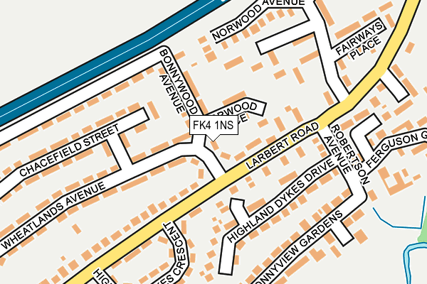 FK4 1NS map - OS OpenMap – Local (Ordnance Survey)