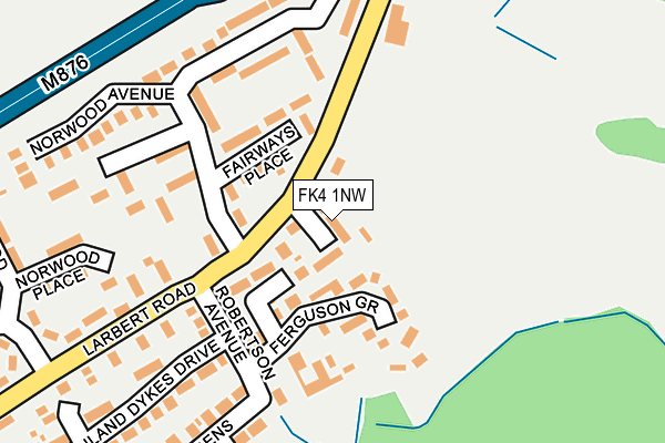 FK4 1NW map - OS OpenMap – Local (Ordnance Survey)