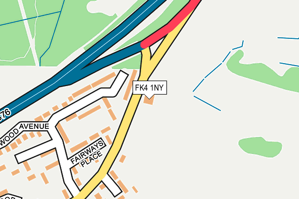 FK4 1NY map - OS OpenMap – Local (Ordnance Survey)
