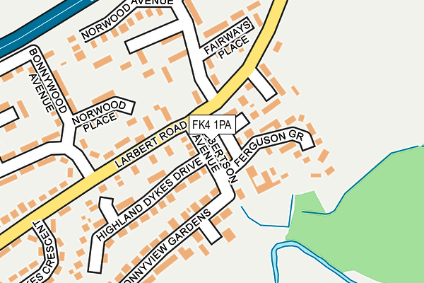 FK4 1PA map - OS OpenMap – Local (Ordnance Survey)