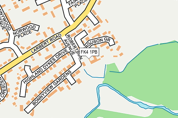 FK4 1PB map - OS OpenMap – Local (Ordnance Survey)