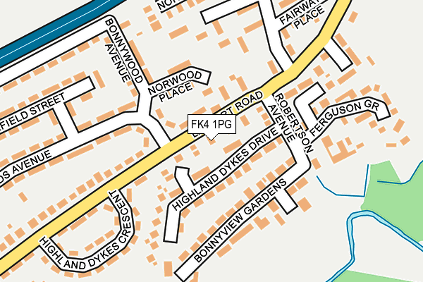 FK4 1PG map - OS OpenMap – Local (Ordnance Survey)