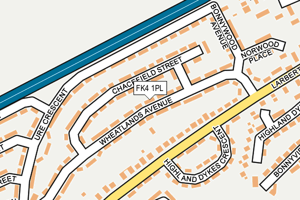 FK4 1PL map - OS OpenMap – Local (Ordnance Survey)