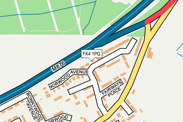 FK4 1PQ map - OS OpenMap – Local (Ordnance Survey)