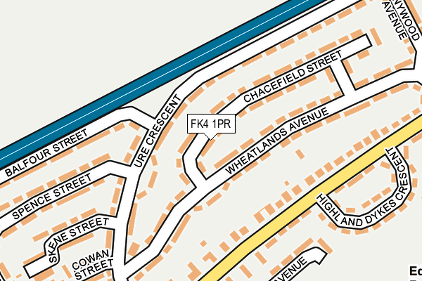 FK4 1PR map - OS OpenMap – Local (Ordnance Survey)