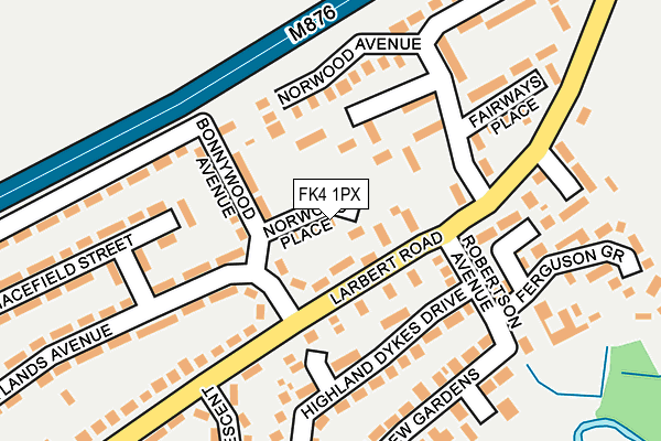 FK4 1PX map - OS OpenMap – Local (Ordnance Survey)