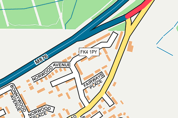 FK4 1PY map - OS OpenMap – Local (Ordnance Survey)