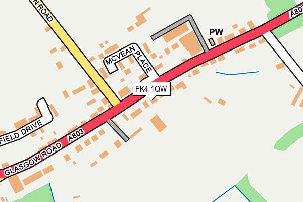 FK4 1QW map - OS OpenMap – Local (Ordnance Survey)