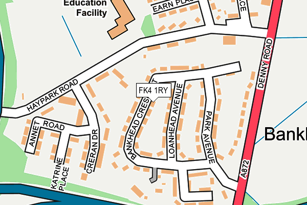 FK4 1RY map - OS OpenMap – Local (Ordnance Survey)