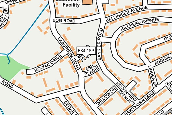 FK4 1SP map - OS OpenMap – Local (Ordnance Survey)