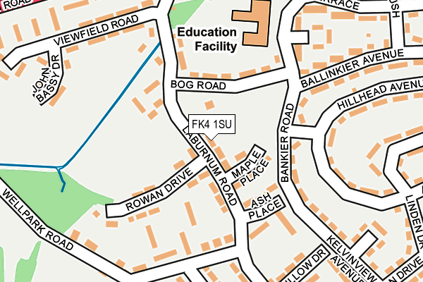 FK4 1SU map - OS OpenMap – Local (Ordnance Survey)