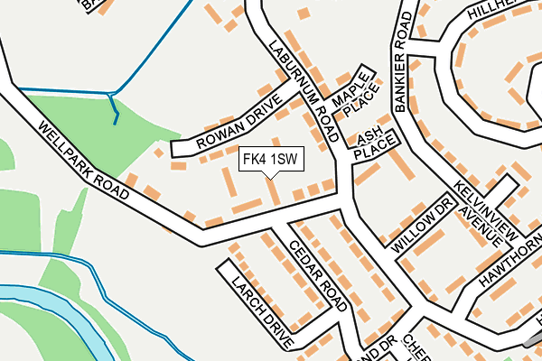 FK4 1SW map - OS OpenMap – Local (Ordnance Survey)